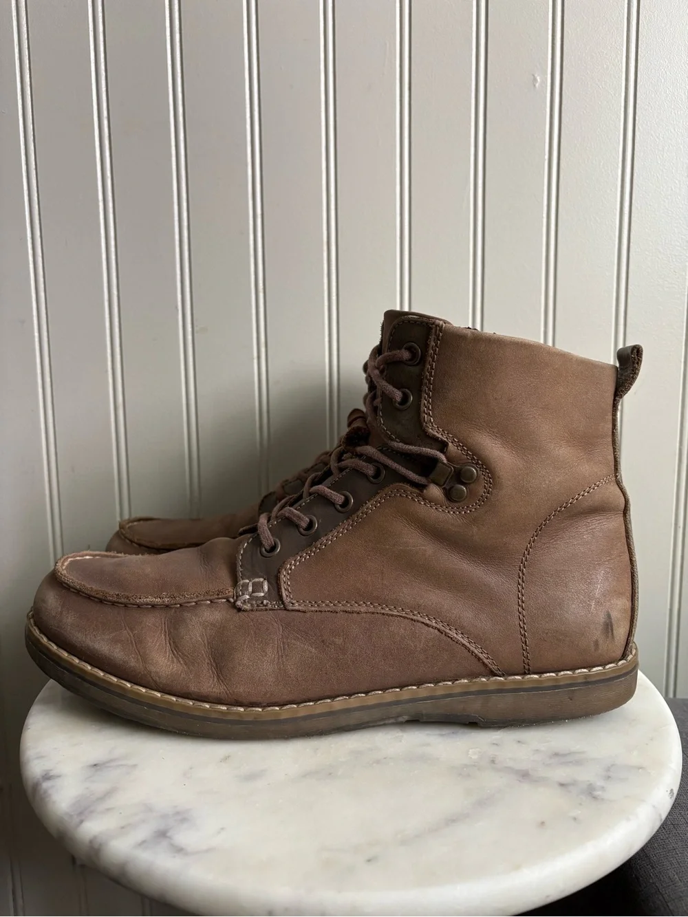 GBX Leather Layne Lace Up Chukka Works Boots Men’s 10 Brown Classic Outdoors